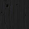 vidaXL Kopfteil Schwarz 146x4x100 cm Massivholz Kiefer