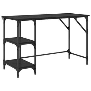 vidaXL Schreibtisch Schwarz Eichen-Optik 120 x 50 x 75 cm