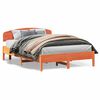 vidaXL Massivholzbett ohne Matratze Wachsbraun 150x200 cm Kiefernholz