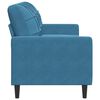 vidaXL 3-Sitzer-Sofa Blau 180 cm Samt