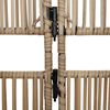 vidaXL Paravent 5-tlg. Beige Poly Rattan