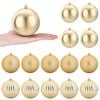 vidaXL Weihnachtsbaumkugel Set XL 15 stk. Gold Durchmesser 10 cm