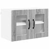 vidaXL Wandglas-Schrank PORTO Graues Sonoma 60 x 31 x 40 cm