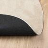 vidaXL Bereichsteppiche Oval HUARTE Beige 150 x 80 cm 100 %Polyester