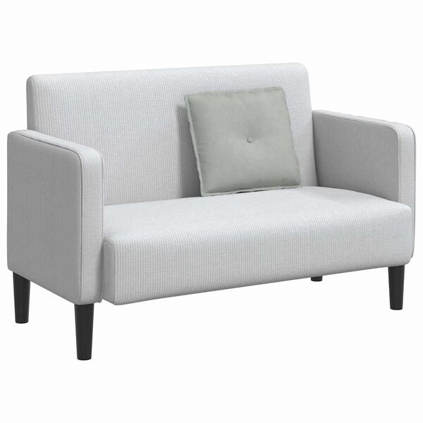 vidaXL Rückenkissen Hellgrau 50 x 45 cm Cordstoff