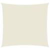 vidaXL Sonnensegel Oxford-Gewebe Quadratisch 5x5 m Creme