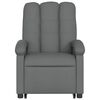 vidaXL Elektrischer Massagesessel mit Aufstehhilfe Dunkelgrau Stoff