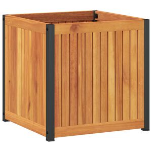 vidaXL Pflanzk&uuml;bel 45x45x44 cm Massivholz Akazie und Stahl