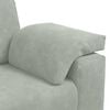 vidaXL Zweisitzer-Sofa Hellgrau 180x77x82 cm Samt