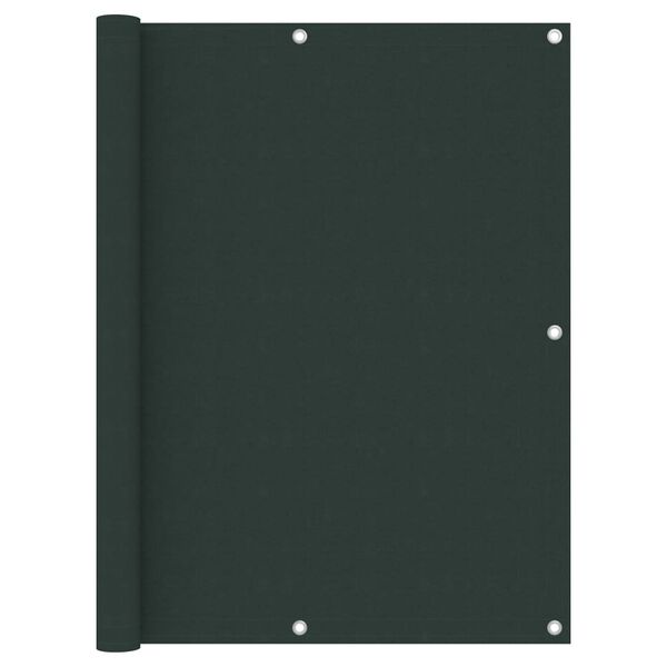 vidaXL Balkon-Sichtschutz Dunkelgr&uuml;n 120x300 cm Oxford-Gewebe