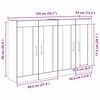 vidaXL Wandmontierter Schrank 2 pcs Artisan-Eiche 69,5 x 34 x 90 cm