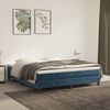vidaXL Boxspringbettgestell Dunkelblau 160x200 cm Samt