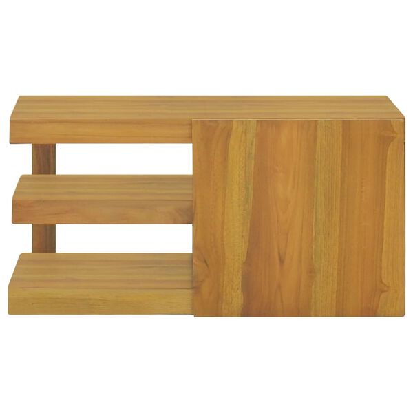 vidaXL Wand-Badschrank 60x45x30 cm Massivholz Teak