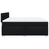 vidaXL Boxspringbett mit Matratze Schwarz 180x200 cm Stoff