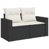 vidaXL Gartensofa-set 9 pcs Schwarz Poly-Rattan