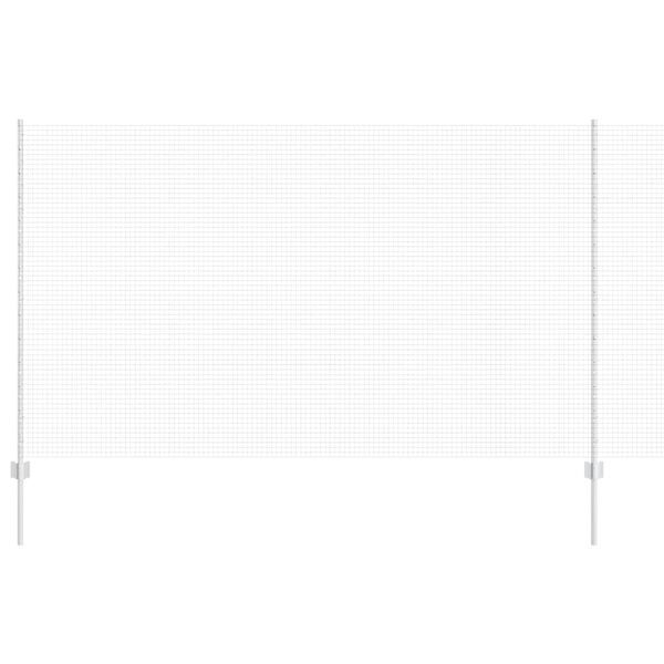 vidaXL Zaun mit Pfosten Silber 1,4 x 10 m Stahl