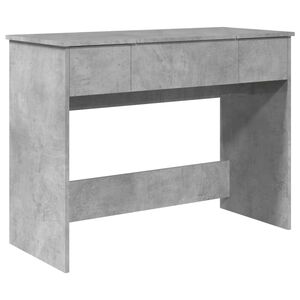vidaXL Schminktisch mit Spiegel Betongrau 100x45x76 cm