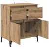 vidaXL Sideboard Artisan-Eiche 60 x 35 x 70 cm Verbundholz und Eisen