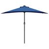 vidaXL Gartenparasol Blau 294 x 150 x 223 cm Stoff
