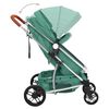 vidaXL 2-in-1-Kinderwagen Gr&uuml;n Aluminium