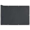 vidaXL Balkon-Sichtschutz Anthrazit 400x90 cm PVC