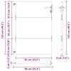 vidaXL Gartentor 85x125 cm Cortenstahl
