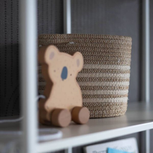 KidsDepot 2-tlg. Korb-Set Eran Baumwollseil Beige