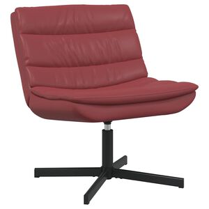 vidaXL Drehstuhl Weinrot 63 x 75 x 76 cm Kunstleder