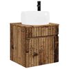 vidaXL Wandmontierte Waschbecken-Vanit&auml;t Altholz 49 x 44,5 x 66 cm