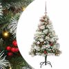 vidaXL K&uuml;nstlicher Weihnachtsbaum Gr&uuml;n und Wei&szlig; 150 cm