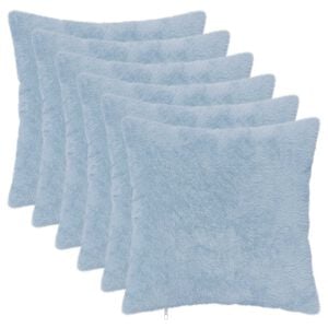 vidaXL Kissenbezug 6 stk. HEERLEN Himmelblau 30 x 30 cm