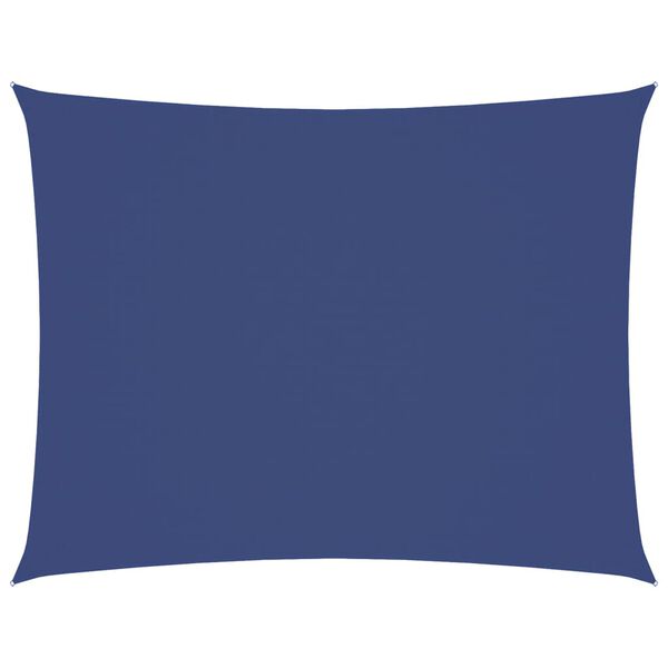 vidaXL Sonnensegel Oxford-Gewebe Rechteckig 6x8 m Blau