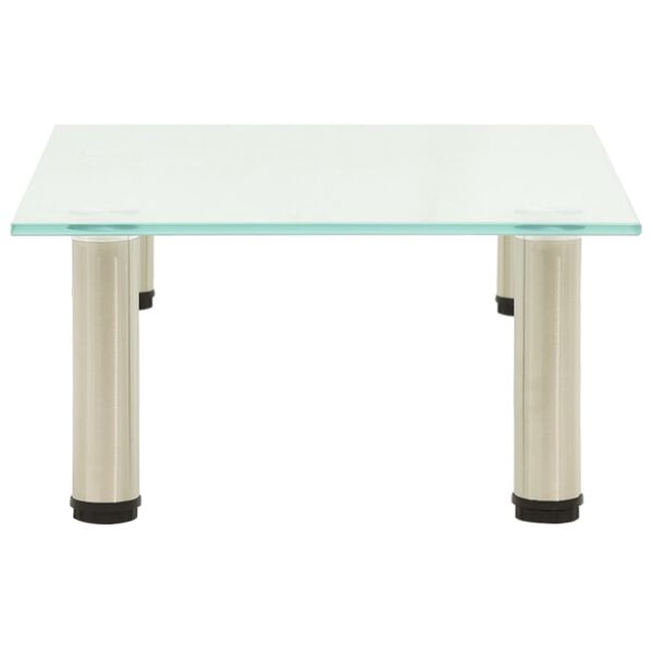 vidaXL TV-Tisch 40x35x17 cm Satiniertes Hartglas