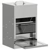 vidaXL H&uuml;hnertretfeeder Silber 25 x 42 x 40 cm Verzinkter Stahl