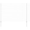 vidaXL Zaun mit Pfosten Silber 1,6 x 10 m Stahl
