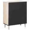 vidaXL Aufbewahrungs-Sideboard Wei&szlig; 60 x 33,5 x 75 cm Massivholz Mango