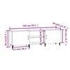 vidaXL TV-Schrank Braun Eichen-Optik 150x30x50 cm Holzwerkstoff