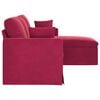 vidaXL Sofa Weinrot Gesamtabmessungen: 198 x 134 x 80 cm (B x T x H)