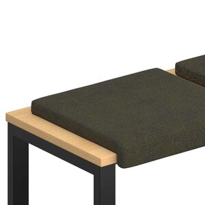 vidaXL Bankkissen 2 stk. Kunstwildleder Olivegr&uuml;n Tiefe 35 cm
