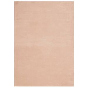 vidaXL Teppich HUARTE Kurzflor Weich und Waschbar Blassrosa 160x230 cm