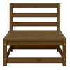 vidaXL Garten-Mittelsofa Honigbraun Massivholz Kiefer