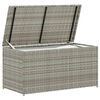 vidaXL Gartenbox Poly Rattan 100x50x50 cm Grau