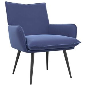 vidaXL Sessel Polizeiblau Samt