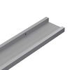 vidaXL Bilderleisten 2 Stk. Grau 40x9x3 cm MDF