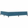 vidaXL Boxspringbett mit Matratze Dunkelblau 200 x 220 cm Stoff