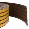 vidaXL Selbstklebende Fensterdichtung Braun 9 x 3 mm 25 m
