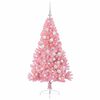 vidaXL K&uuml;nstlicher vorbeleuchteter Weihnachtsbaum Rosa 120 cm PVC