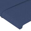 vidaXL Boxspringbett mit Matratze Blau 90x200 cm Stoff