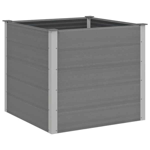 vidaXL Garten-Hochbeet WPC 100x100x91 cm Grau