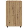 vidaXL Rollschrank Artisan-Eiche 60x48x81 cm Holzwerkstoff